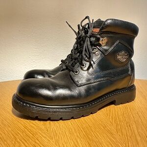 Harley-Davidson Black Leather Men's Boots